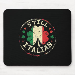 Immer noch italienisch mit Shamrock Saint Patricks Mousepad
