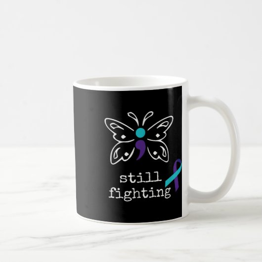 Immer noch kämpfen - Suizidprävention durch Semiko Kaffeetasse (Rechts)