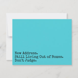 Immer noch mit Boxen leben Richtige Türkiskarte ni Mitteilungskarte