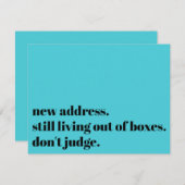 Immer noch mit Boxen leben, Türkiskarte nicht beur Mitteilungskarte (Vorne/Hinten)