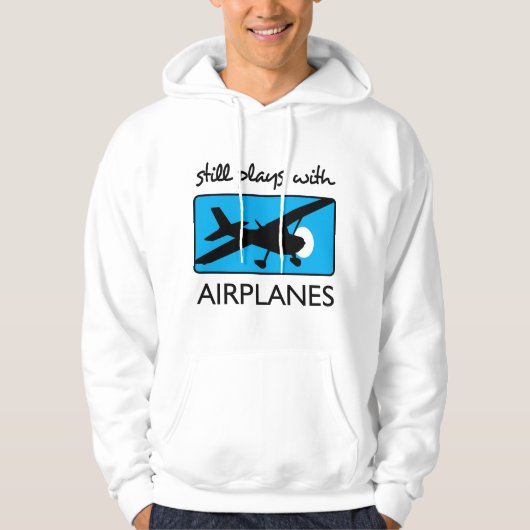 Immer noch mit Flugzeugen Hoodie (Vorderseite)