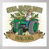 Immer noch mit grünen Traktoren Poster (Vorne)