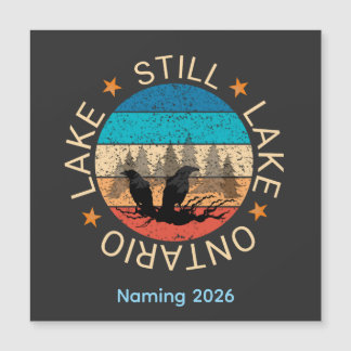 Immer noch Ontariosee Kanada 2026 vintage mix Magnetkarte