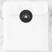 Immer noch polnisch mit Shamrock Saint Patricks Da Runder Aufkleber (Tasche)