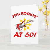 Immer noch Rockin' mit 60! Karte (Gelbe Blume)