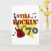 Immer noch Rockin' mit 70 Karte (Gelbe Blume)