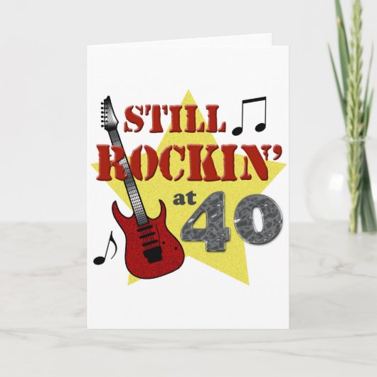 Immer noch Rockstar mit 40 Karte (Vorderseite)