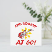 Immer noch Rockstar mit 60! Postkarte (Stehend Vorderseite)