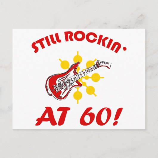 Immer noch Rockstar mit 60! Postkarte (Vorderseite)