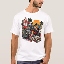 Immer noch rollende Route 66 Vintage Hot Rod Herre