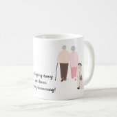 Immer noch stark, nur langsamer Herzlichen Glückwu Kaffeetasse (VorderseiteRechts)