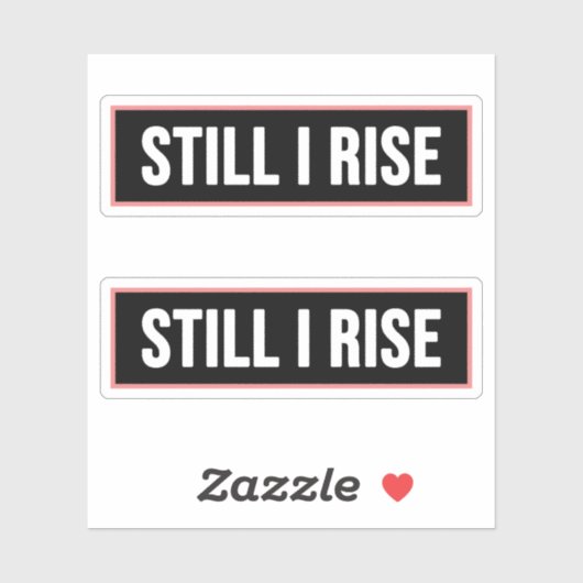 Immer noch steige ich aufkleber (Blatt)