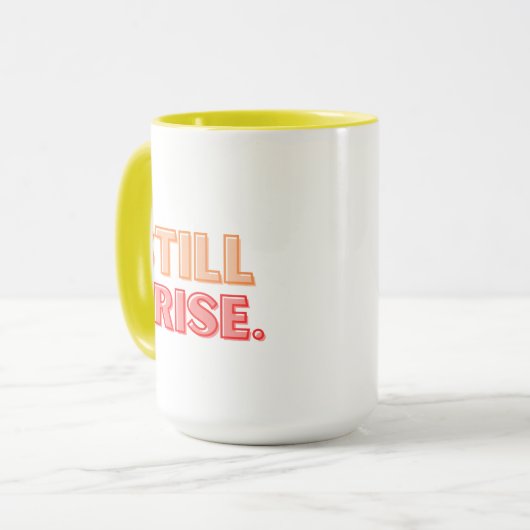 Immer noch steige ich die Tasse (Vorderseite Links)