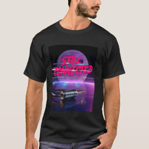 Immer noch verbundene kabelgebundene Musikkopfhöre T-Shirt