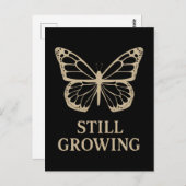 Immer noch wachsender Schmetterling - Liebe und He Postkarte (Vorne/Hinten)