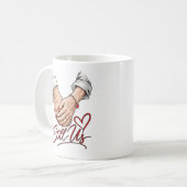 Immer noch wir – Zeitlose Liebe Kaffeetasse (Vorderseite Links)