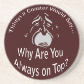 Immer oben auf dunklem Untersetzer (Vorne)