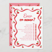 Immer oder nie rückgängig machen Duschkarte Einladung (Vorne/Hinten)