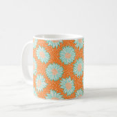 Immer orange Sonnenblumen Kaffeetasse (Vorderseite Links)