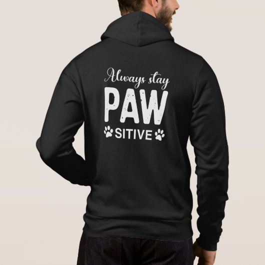 Immer PAW-positiv bleibe Hoodie (Rückseite)