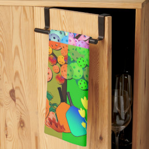 Immer Picklebens Jahreszeit Winter Frühling Herbst Geschirrtuch