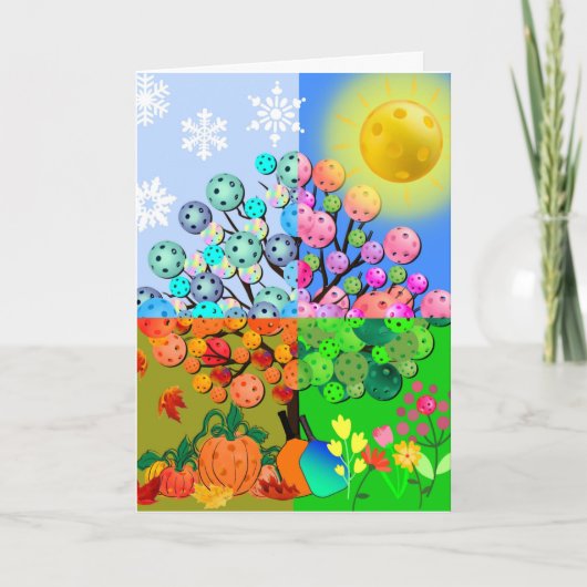 Immer Picklebens Jahreszeit Winter Frühling Herbst Karte (Vorderseite)