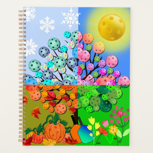 Immer Picklebens Jahreszeit Winter Frühling Herbst Planer (Vorderseite)