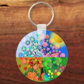 Immer Picklebens Jahreszeit Winter Frühling Herbst Schlüsselanhänger (Vorderseite)