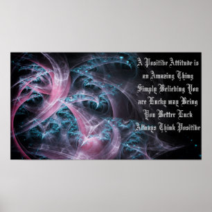 Immer positiv denken poster