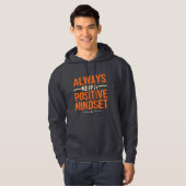 Immer positive Mindset Hoodie - Motivierend Wear (Vorne ganz)