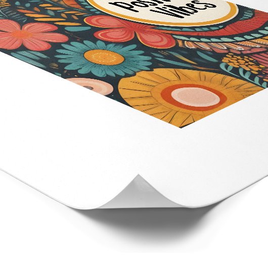 Immer positive Visionen Poster (Ecke)