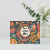 Immer positive Visionen Postkarte (Stehend Vorderseite)
