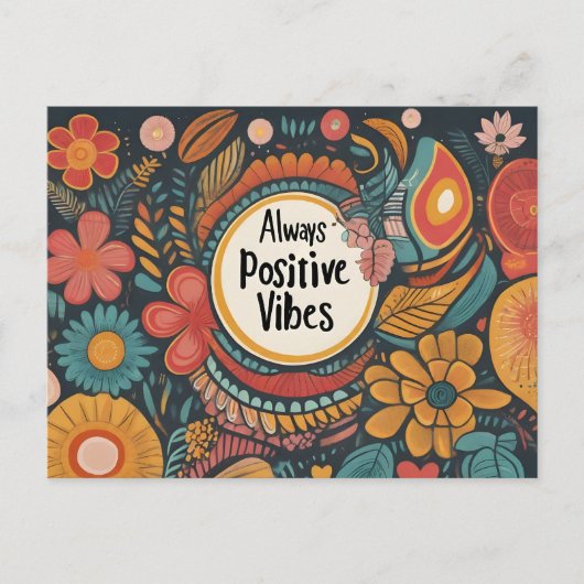Immer positive Visionen Postkarte (Vorderseite)