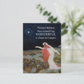 Immer Postkarte glauben (Stehend Vorderseite)