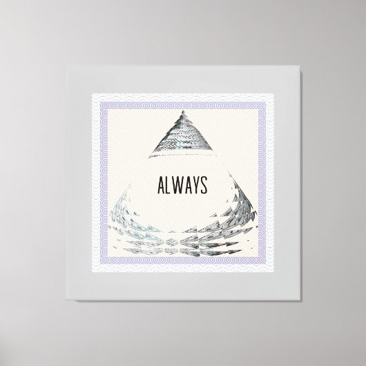 Immer Pyramide Leinwanddruck (Vorderseite)