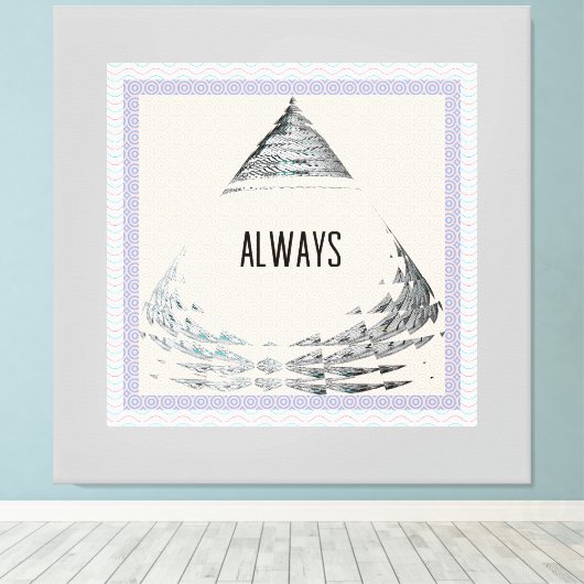 Immer Pyramide Leinwanddruck (Insitu (Holzboden))