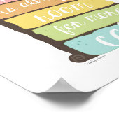 Immer Raum für Kuchenkunstdruck Poster (Ecke)