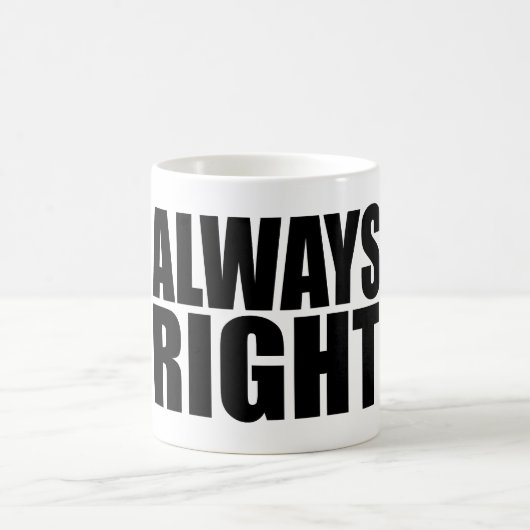 IMMER RECHT KAFFEETASSE (Mittel)