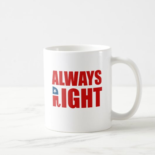 IMMER RECHT KAFFEETASSE (Rechts)
