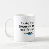 Immer rechts Funny Sarcastic Novelty Kaffeetasse (Links)