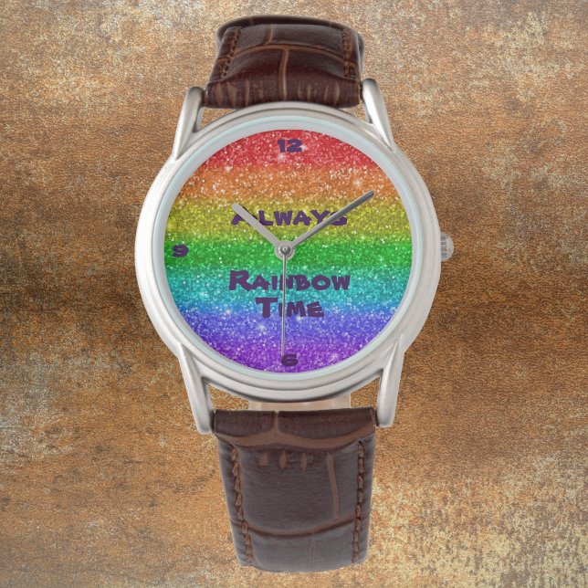 Immer Regenbogenzeit Armbanduhr (Von Creator hochgeladen)