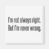 Immer richtig magnet (Vorne)