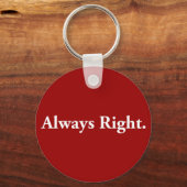 Immer richtig. schlüsselanhänger (Vorderseite)