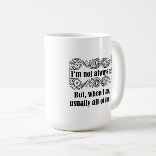 Immer richtige Tasse (VorderseiteRechts)