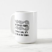 Immer richtige Tasse (Vorderseite Links)