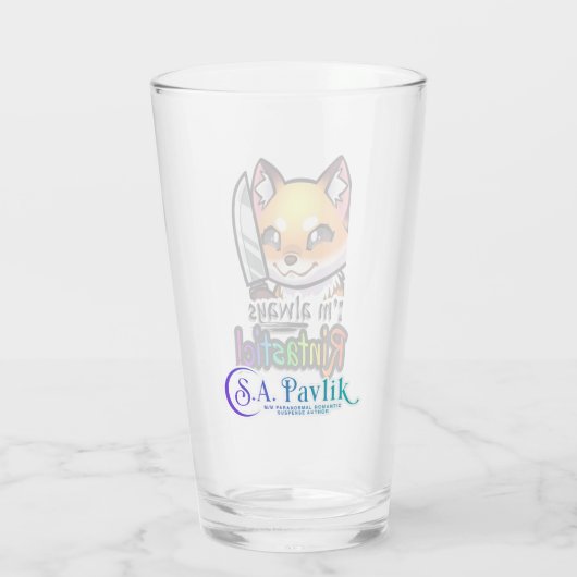 Immer rintastisches Pint-Glas Glas (Rückseite)