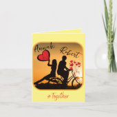 Immer romantische Liebe Einladung (Vorderseite)