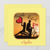 Immer romantische Liebe Einladung (Vorne/Hinten)