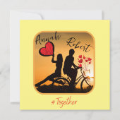 Immer romantische Liebe Einladung (Vorderseite)