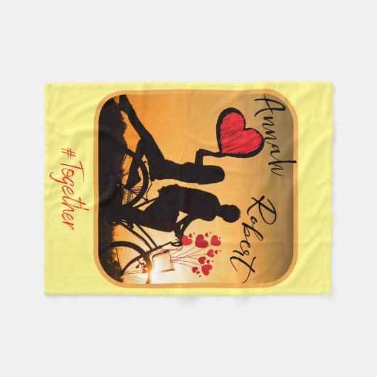 Immer romantische Liebe Fleecedecke (Vorderseite (Horizontal))